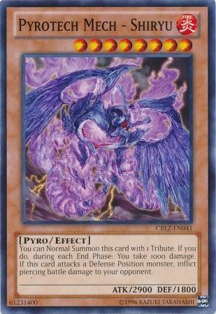 Pyrotech Mech - Shiryu - CBLZ-EN041 - Common Unlimited Cosmo Blazer Unlimited Singles (espanol)