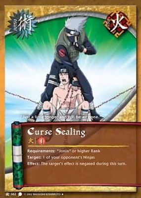 Curse Sealing - J-062 - Uncommon Naruto: Coils of the Snake