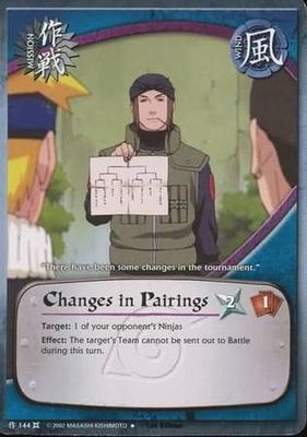 Changes in Pairings - 144 - Uncommon Naruto: The Chosen