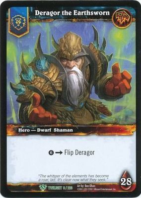 Deragor the Earthsworn - 3/220 - Uncommon foild WoW: Twilight of the Dragons