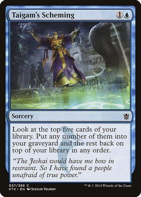 Taigam&#39;s Scheming 057/269 - Khans of Tarkir (KTK) (Español)