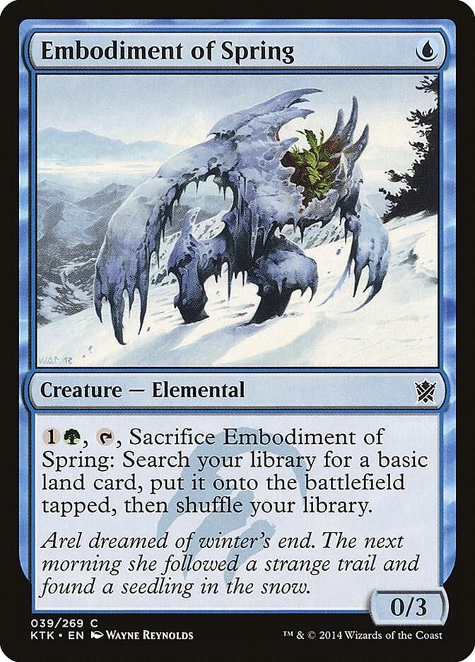 Embodiment of Spring 039/269 - Khans of Tarkir (KTK) (Español)
