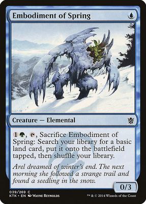 Embodiment of Spring 039/269 - Khans of Tarkir (KTK) (Español)