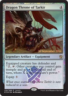 Dragon Throne of Tarkir - KTK Launch Foil Promo Magic: The Gathering Promo Cards (Español)