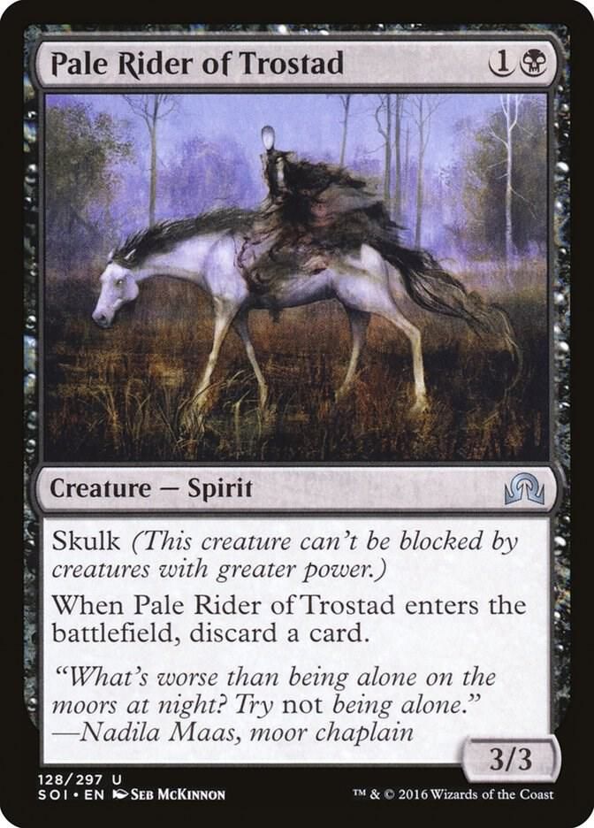 Pale Rider of Trostad 128/297 - Shadows over Innistrad (SOI) (Español)