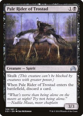 Pale Rider of Trostad 128/297 - Shadows over Innistrad (SOI) (Español)