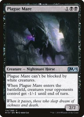 Plague Mare 114/280 - Core Set 2019 (M19) (Español)