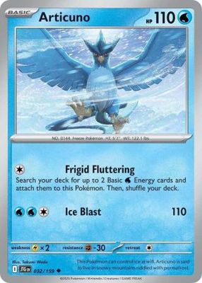 Articuno - 032/159 - Uncommon Scarlet &amp; Violet: Journey Together Singles