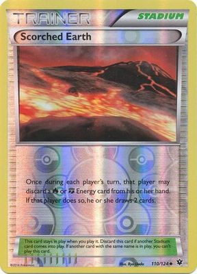 Scorched Earth - 110/124 - Uncommon Reverse Holo XY: Fates Collide Reverse Holo Singles