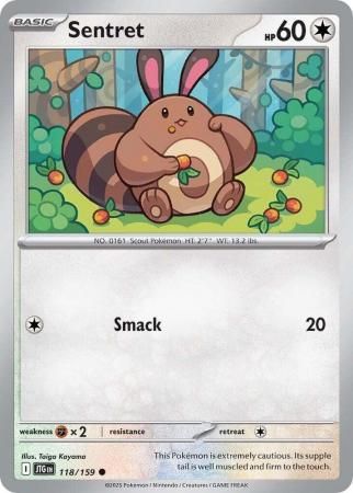 Sentret - 118/159 - Common Scarlet &amp; Violet: Journey Together Singles