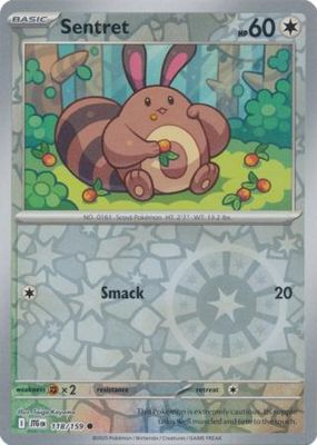 Sentret - 118/159 - Common Reverse Holo Scarlet &amp; Violet: Journey Together Reverse Holo Singles