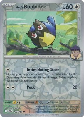 Hop&#39;s Rookidee - 133/159 - Common Reverse Holo Scarlet &amp; Violet: Journey Together Reverse Holo Singles