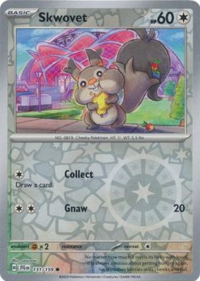 Skwovet - 131/159 - Common Reverse Holo Scarlet &amp; Violet: Journey Together Reverse Holo Singles