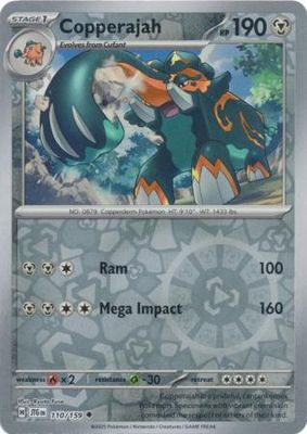 Copperajah - 110/159 - Uncommon Reverse Holo Scarlet &amp; Violet: Journey Together Reverse Holo Singles