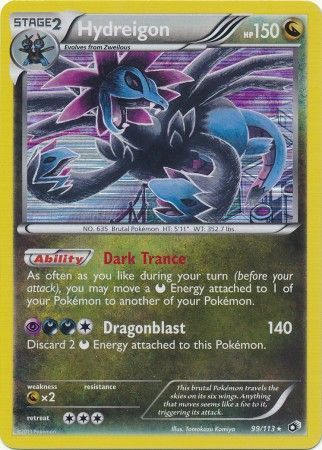 Hydreigon - 99/113 - Holo Rare Black &amp; White 11: Legendary Treasures Singles
