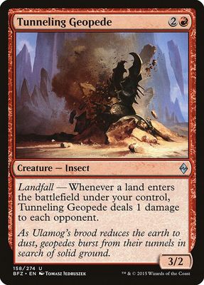 Tunneling Geopede 158/274 - Battle for Zendikar (BFZ) (Español)