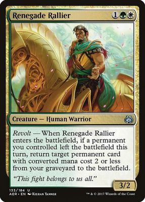 Renegade Rallier 133/184 - Aether Revolt (AER) (Español)
