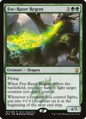 Foe-Razer Regent 187/264 - Tarkir Dragonfury Promos (TDP) (Español)