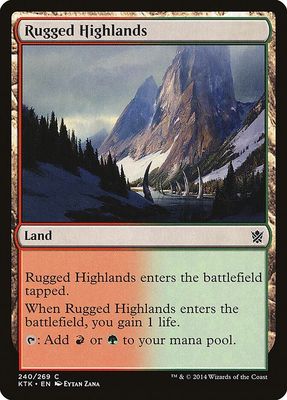 Rugged Highlands 240/269 - Khans of Tarkir (KTK) (Español)