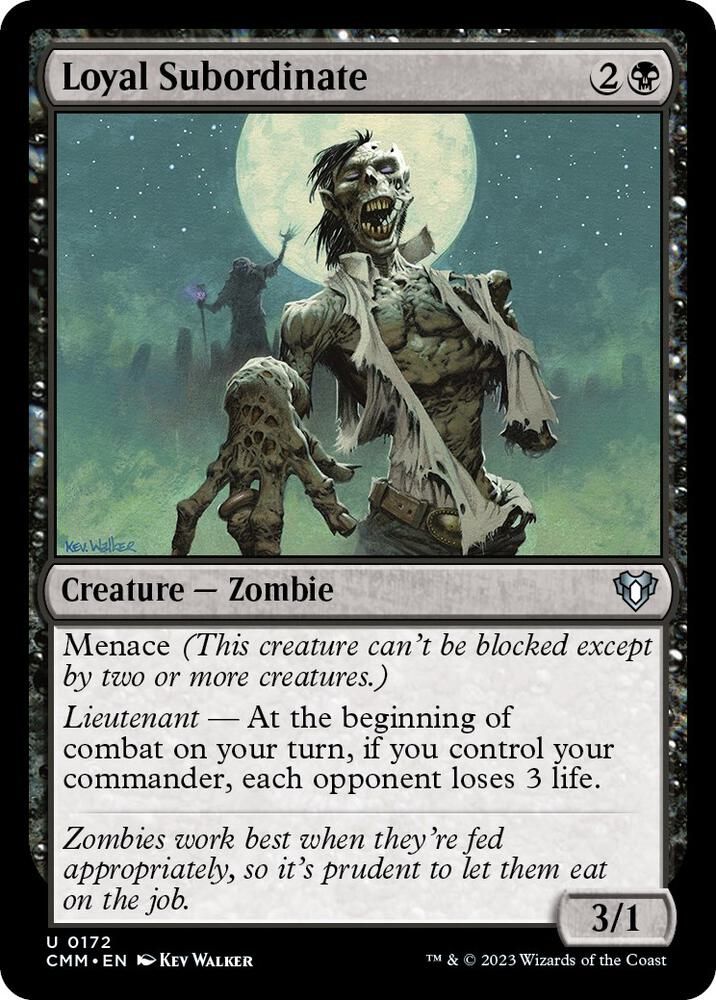 Loyal Subordinate 0172 - Commander Masters (CMM)