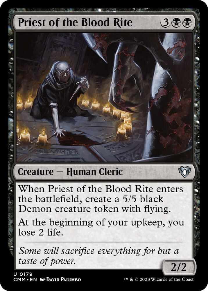 Priest of the Blood Rite 0179 - Commander Masters (CMM)