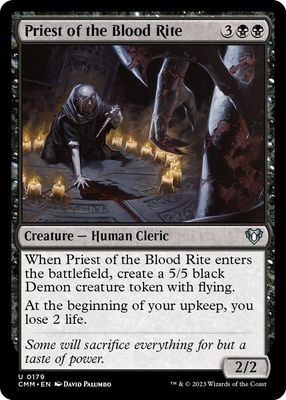 Priest of the Blood Rite 0179 - Commander Masters (CMM)