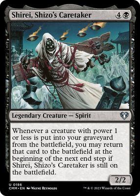 Shirei, Shizo&#39;s Caretaker 0186 - Commander Masters (CMM)