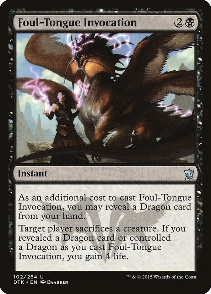 Foul-Tongue Invocation 102/264 - Dragons of Tarkir (DTK)