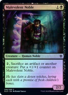 Malevolent Noble 095/269 - Throne of Eldraine Singles (FOIL)