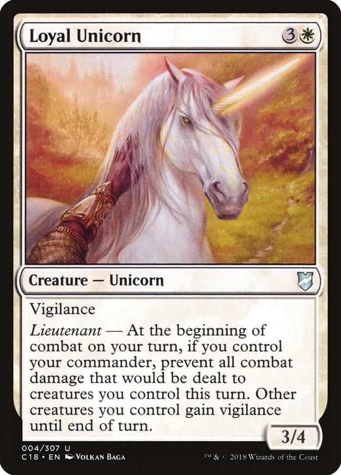 Loyal Unicorn 004/307 - Commander 2018 (C18)