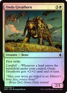 Ondu Greathorn 040/274 - Battle for Zendikar Singles (FOIL)