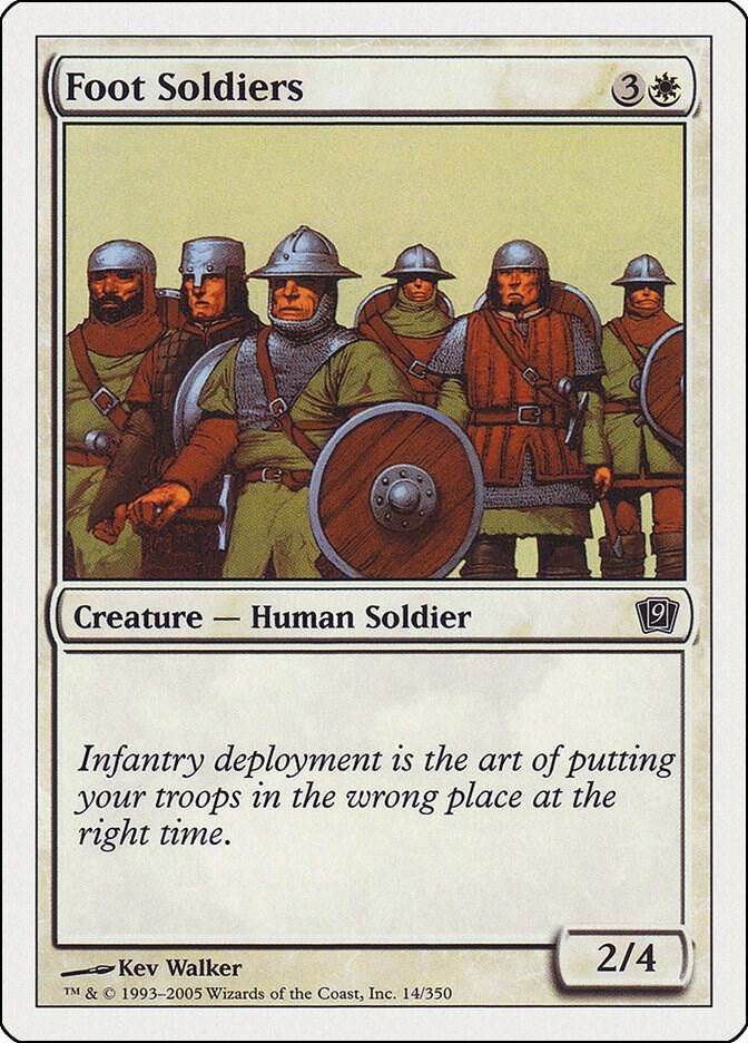 Foot Soldiers 14/350 - 9th Edition (9ED)