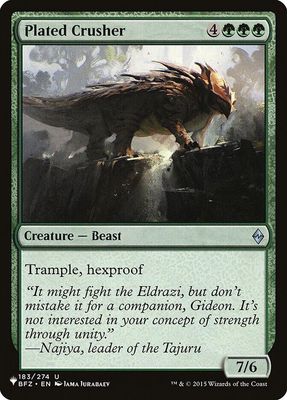 Plated Crusher 183/274 - The List Reprints (LIST)
