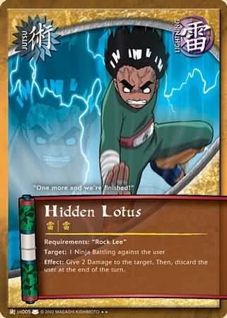 Hidden Lotus - J-US005 - Rare Naruto: Eternal Rivalry