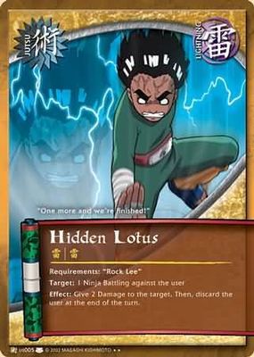 Hidden Lotus - J-US005 - Rare Naruto: Eternal Rivalry