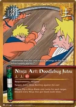 Ninja Art: Doodlebug Jutsu - J-272 - Uncommon Naruto: Battle of Destiny