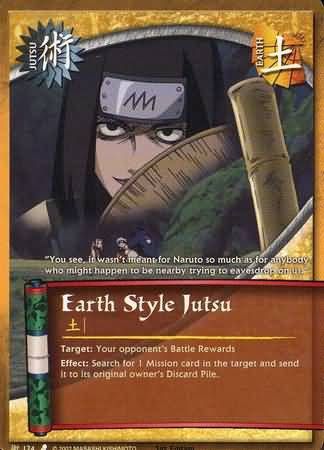 Earth Style Jutsu - J-124 - Common Naruto: Curse of the Sand