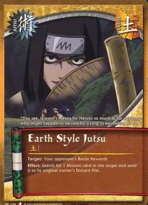 Earth Style Jutsu - J-124 - Common Naruto: Curse of the Sand