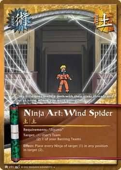 Ninja Art: Wind Spider - J-271 - Uncommon Naruto: Battle of Destiny