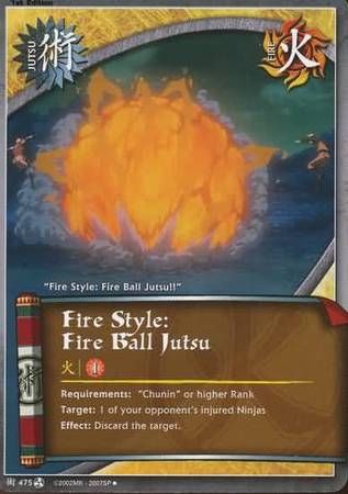 Fire Style: Fire Ball Jutsu - J-475 - Uncommon Naruto: Fateful Reunion