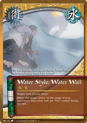 Water Style: Water Wall - J-152 - Uncommon Naruto: Revenge and Rebirth