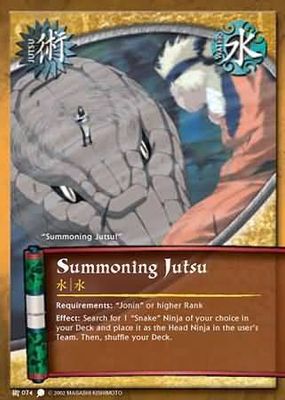 Summoning Jutsu - J-074 - Common Naruto: Coils of the Snake