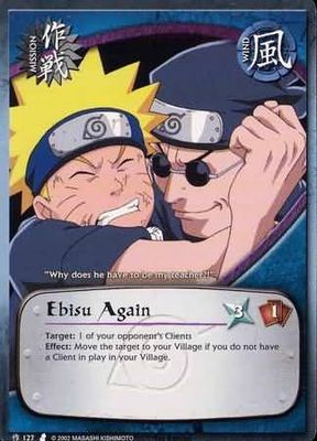 Ebisu - N-121 - Rare foild Naruto: Curse of the Sand
