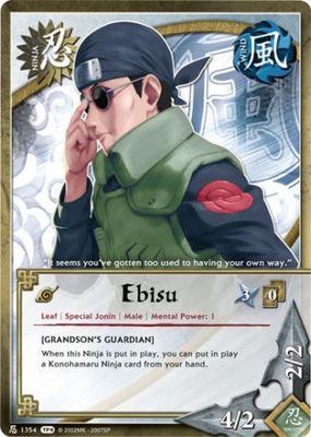 Ebisu [Grandson&#39;s Guardian] - 1354 - Common foild Naruto: Tournament (Chibi) Pack 4