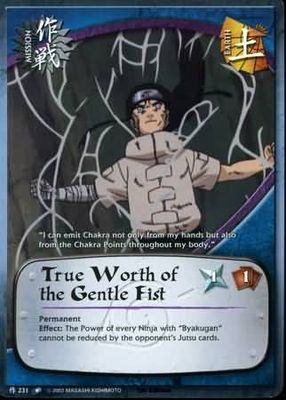 True Worth of the Gentle Fist - M-231 - Common foild Naruto: Quest For Power