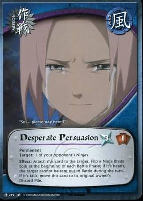 Desperate Persuasion - M-219 - Common foild Naruto: Quest For Power