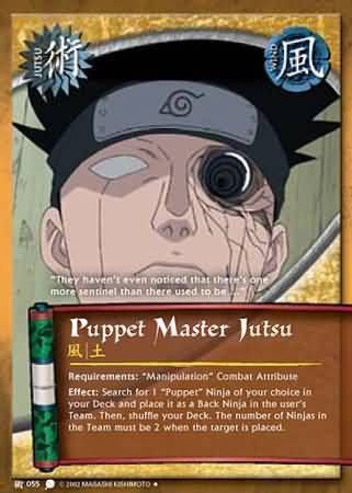 Puppet Master Jutsu - J-055 - Uncommon Naruto: Coils of the Snake
