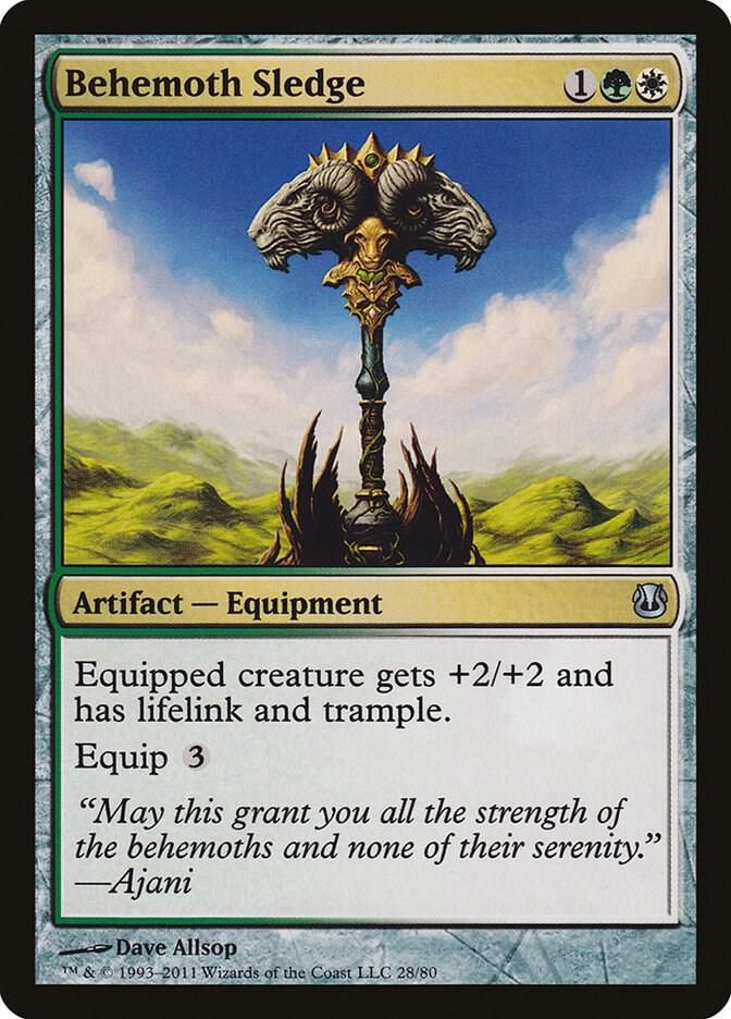 Behemoth Sledge 28/80 - Duel Decks: Ajani vs. Nicol Bolas (DDH)