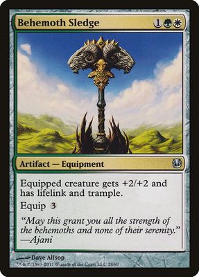 Behemoth Sledge 28/80 - Duel Decks: Ajani vs. Nicol Bolas (DDH)