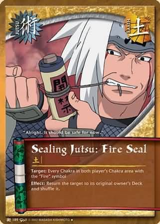Sealing Jutsu: Fire Seal - J-189 - Uncommon Naruto: Dream Legacy